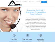 Tablet Screenshot of apartmentlines.com